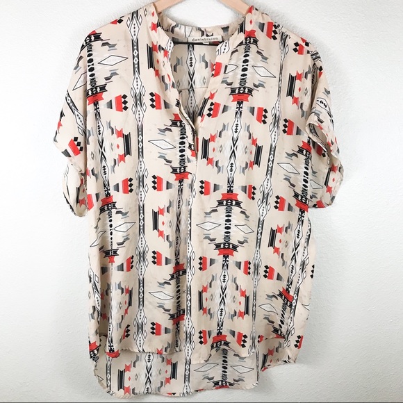 Daniel Rainn Tops - Daniel Rainn Patterned Blouse